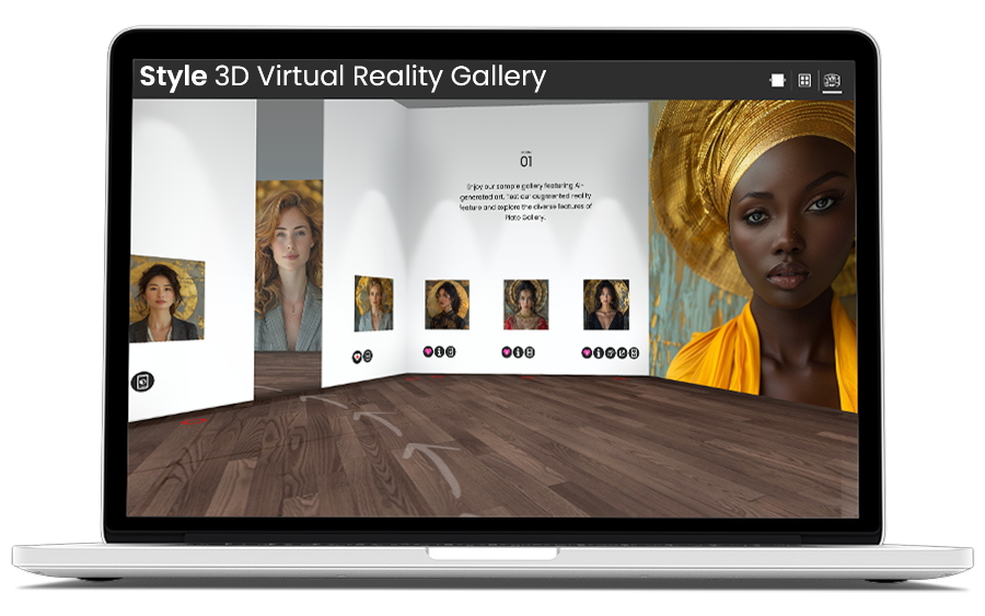 Plato Gallery Laptop illustration